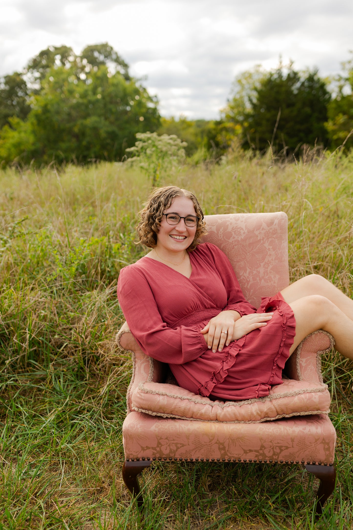 Photography Prop - Perfectly Pink Arm Chair