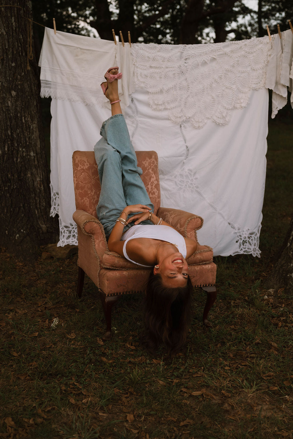 Photography Prop - Perfectly Pink Arm Chair